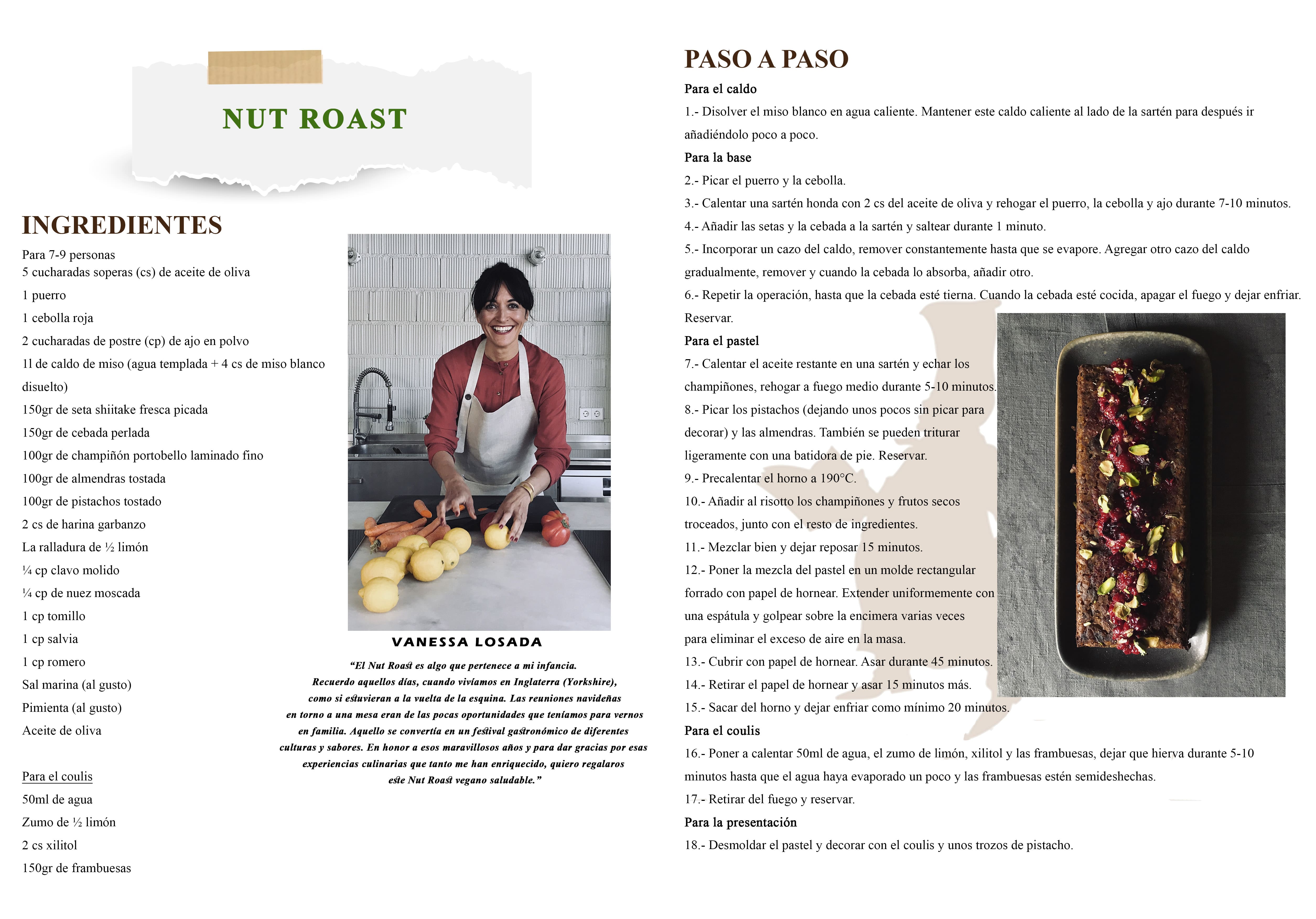 Recetas de Navidad - nut roast